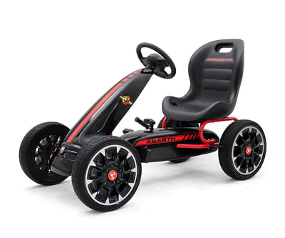 Musta Karting polkuauto lapselle - Abarth - Vuodevaatteet.fi