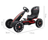 Musta Karting polkuauto lapselle - Abarth - Vuodevaatteet.fi