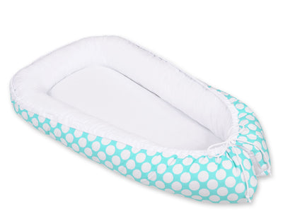 Unipesä - Turquoise With Dots/White