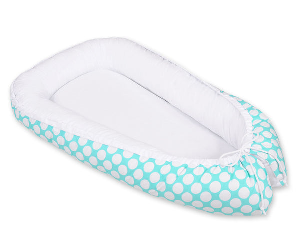 Unipesä - Turquoise With Dots/White