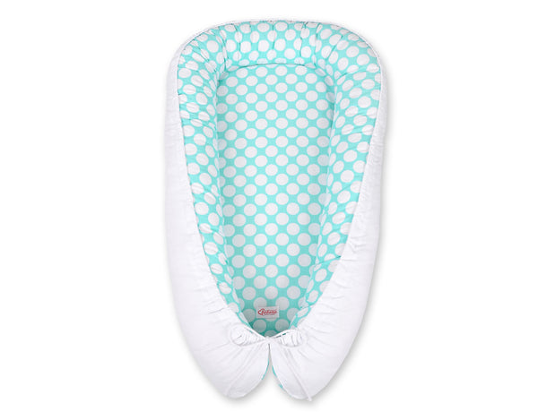 Unipesä - Turquoise With Dots/White