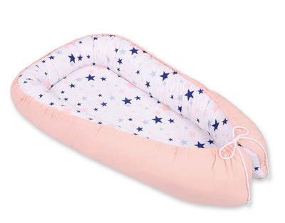 Unipesä - Navy Blue Stars/Powder Pink