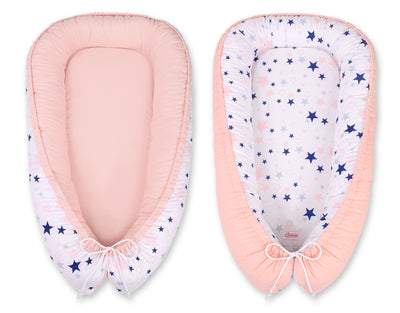Unipesä - Navy Blue Stars/Powder Pink