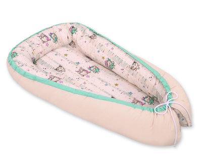 Unipesä - Owls Cream/Powder Pink