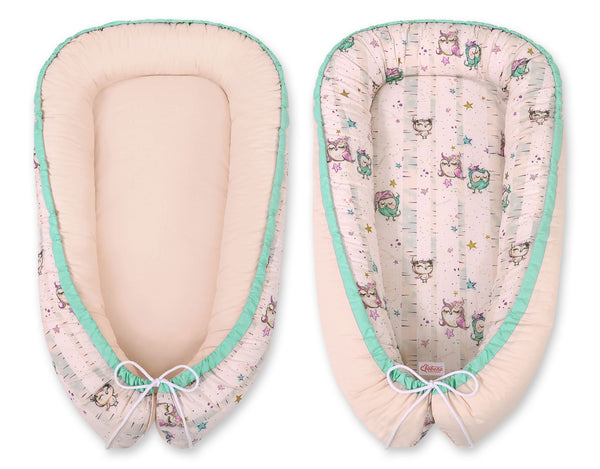 Unipesä - Owls Cream/Powder Pink