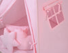 Bobono - Tiipii-teltta lapsille koristetöyhenillä - pinkki