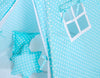 Leikkiteltta + Pehmuste - White Dots On Turquoise