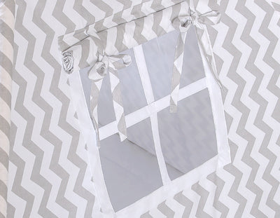 Leikkiteltta + Pehmuste - Chevron Grey