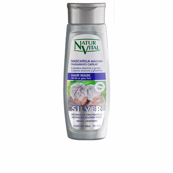 Natur Vital Mascarilla silver vaaleille tai harmaille hiuksille 300 ml | Vuodevaatteet.fi
