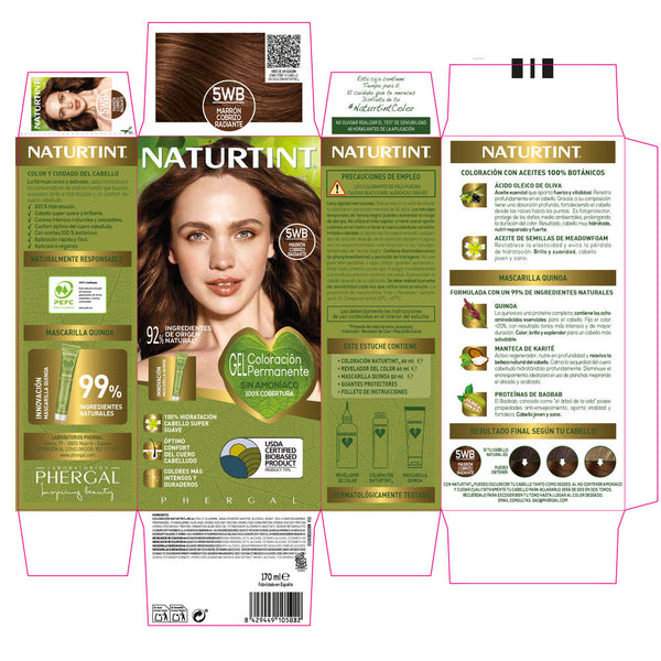 Naturtint Ammonia-Free Dye #5Wb-Radiant Copper Brown 170 Ml | Vuodevaatteet.fi