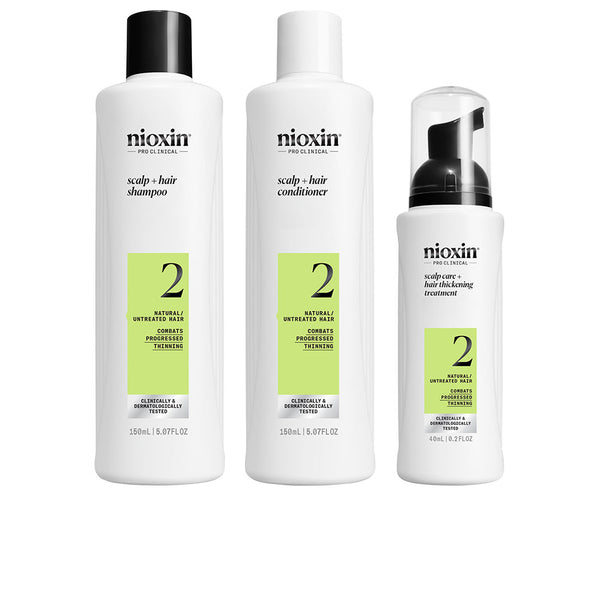 Nioxin System 2 - Kit - Treatment For Natural Hair With Advanced Thinning 3 Units | Vuodevaatteet.fi