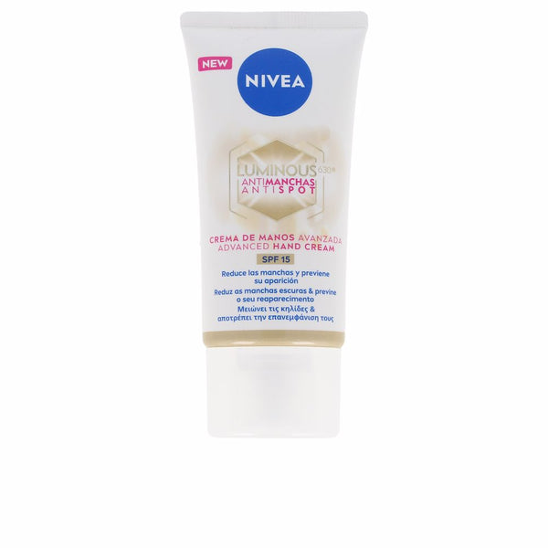 Nivea Luminous 630º Anti-Stain Hand Cream Spf15 50 Ml | Vuodevaatteet.fi