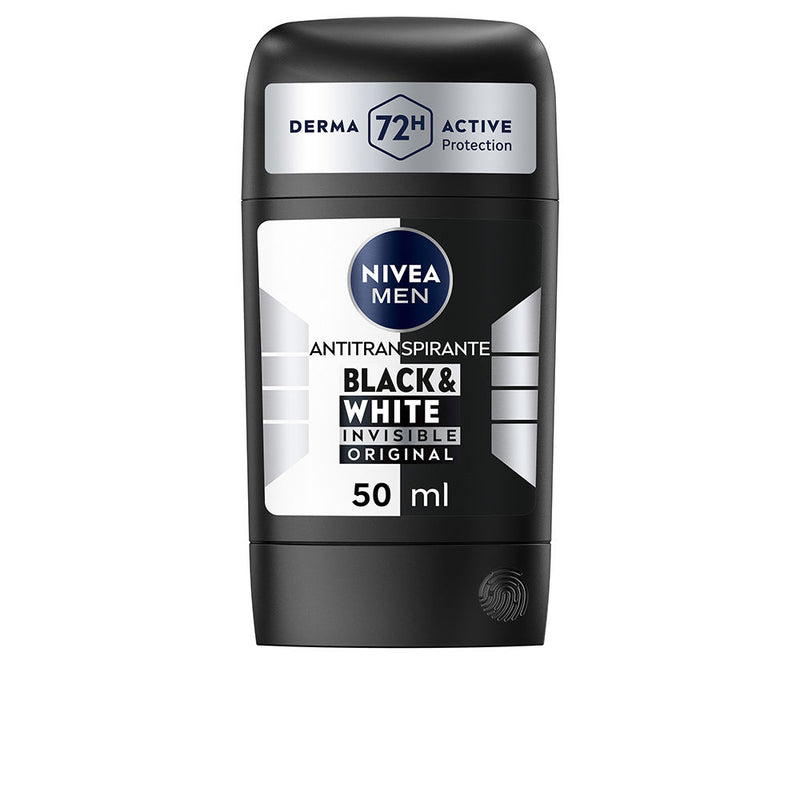 Nivea Men Black & White Invisible Original Deodorant Stick 50 Ml | Vuodevaatteet.fi