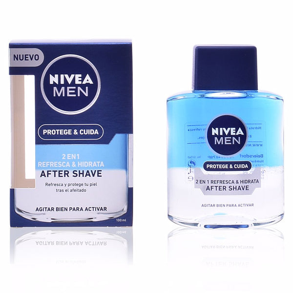 Nivea Men Protege & Cuida After-Shave 2 En 1 100 Ml | Vuodevaatteet.fi