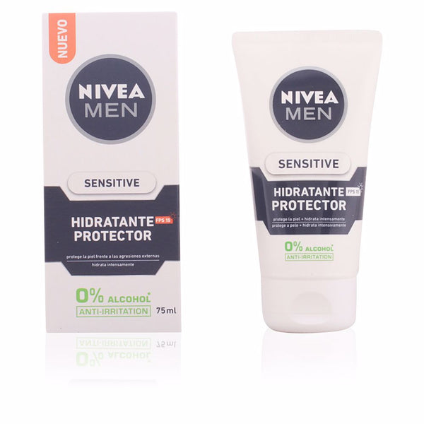 Nivea Men sensitive kosteuttava suoja 0% alkoholia spf15 75 ml | Vuodevaatteet.fi