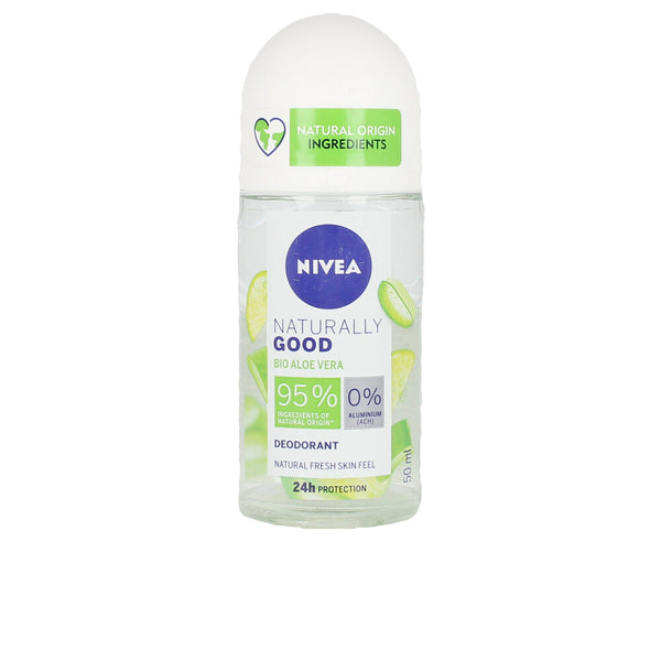 Nivea Naturally good aloe vera deo roll-on 50 ml | Vuodevaatteet.fi