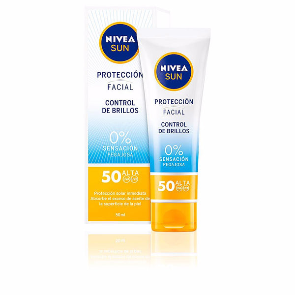 Nivea Sun facial kiiltoa hallitseva spf50 50 ml | Vuodevaatteet.fi