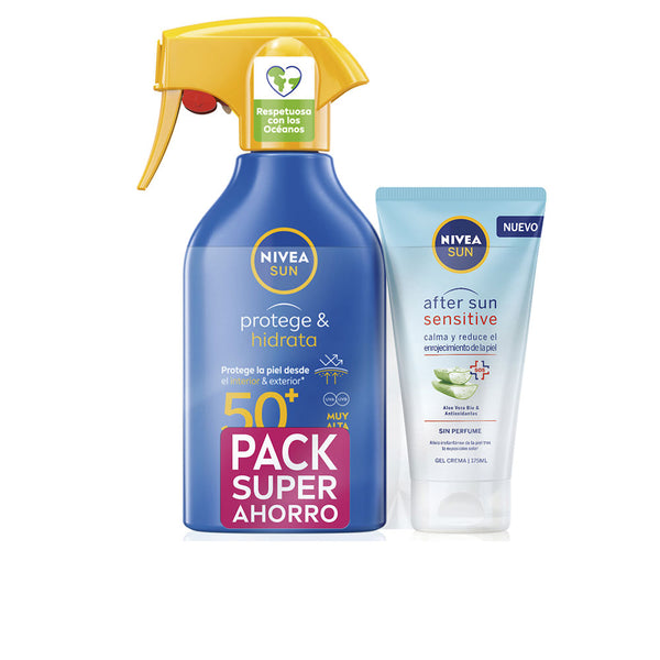 Nivea Sun protect&hydrate gun spf50 270 ml pakkaus 2 kpl | Vuodevaatteet.fi