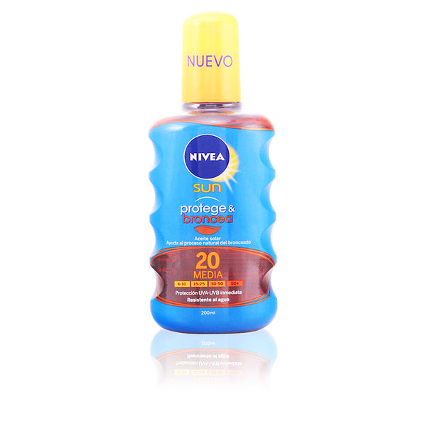 Nivea Sun Protects&Tans Oil Spf20 200 Ml | Vuodevaatteet.fi