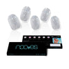 Nooves Dazzling diva premium glam #glitter gray gel nail sheets 20 kpl | Vuodevaatteet.fi