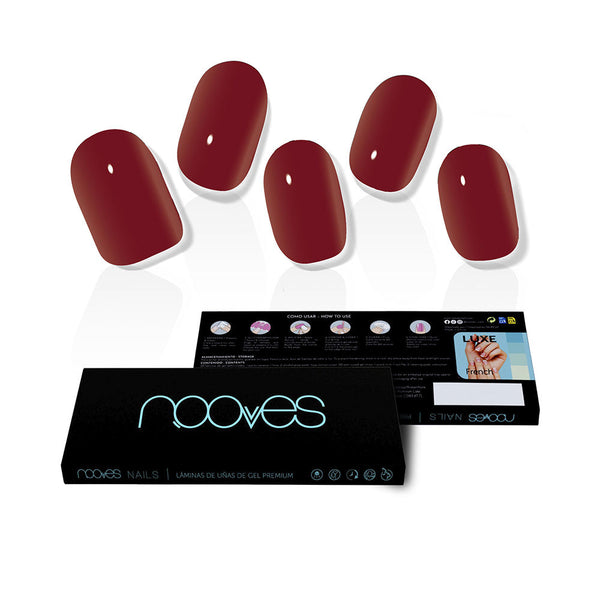 Nooves Gel Nail Films Midnight Rain Premium Luxe Solid #Red 20 U | Vuodevaatteet.fi