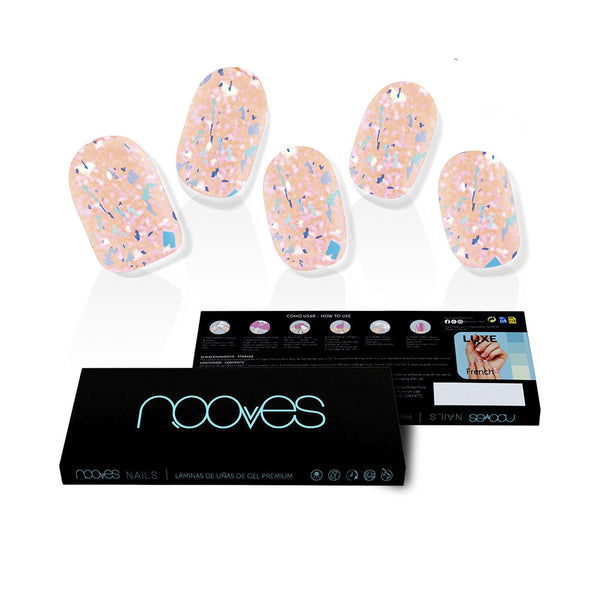 Nooves Gel Nails Peach Galettes Premium Luxe #Metallic 20 U | Vuodevaatteet.fi