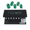 Nooves Jade glass premium glam gel nail sheets #cat eye green 20 kpl | Vuodevaatteet.fi