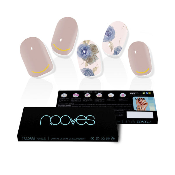 Nooves Nail Gel Films Elegant Floral Premium Luxe #Metallic 20 U | Vuodevaatteet.fi