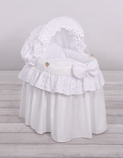 Nukken Kehto - White With Embroidered Lace