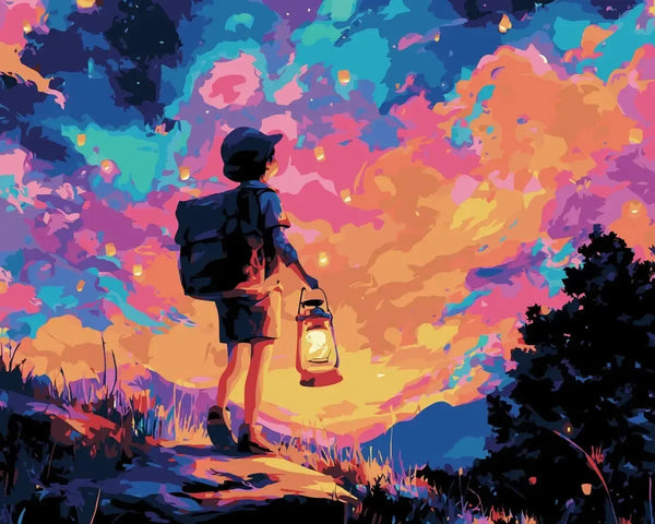 Lantern Wanderer 40x50cm  – Paint By Numbers