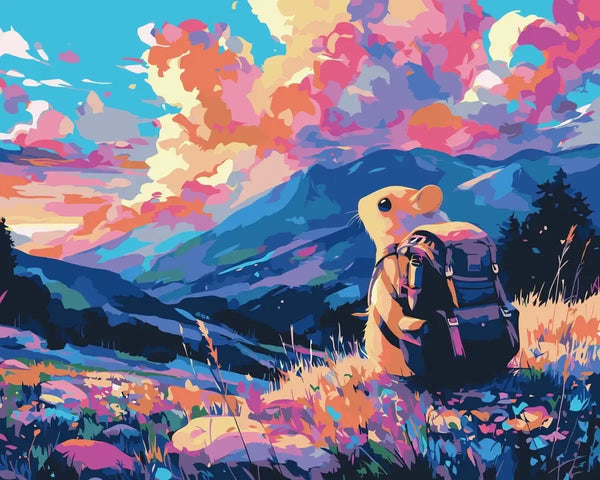 Adventurous Mouse 40x50cm - Paint By Numbers