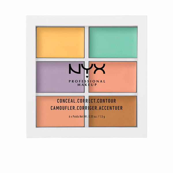 Nyx Professional Make Up Conceal correct contour paletti 6 x 1,5 gr | Vuodevaatteet.fi