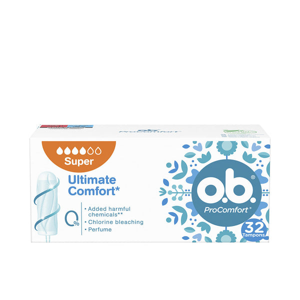Ob o.b. ProComfort Super 32 kpl – SilkTouch & Dynamic Fit | Vuodevaatteet.fi