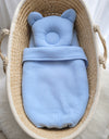 My Sweet Baby - Teddy Muslin peitto ja tyyny - 2 osan setti - sininen