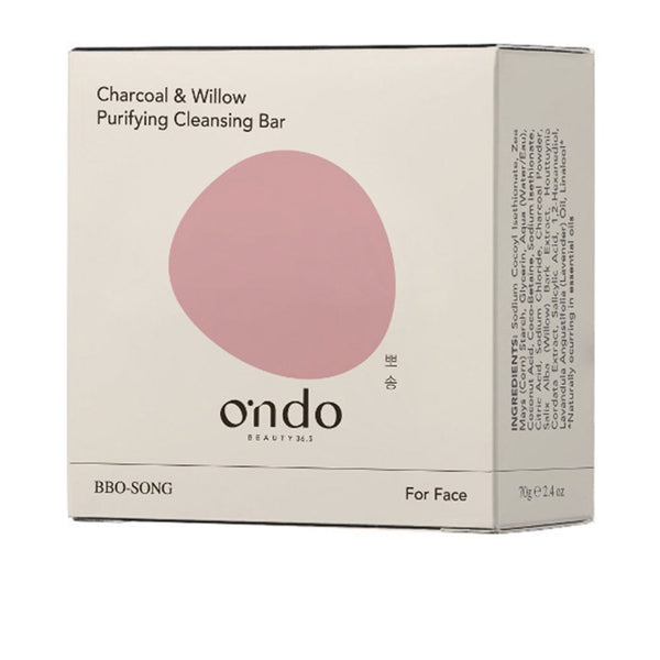 Ondo Beauty 36.5 Charcoal & Willow Purifying Cleasing Bar 70 Gr | Vuodevaatteet.fi