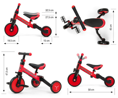 Optimus Potkupyörä Punainen - Vuodevaatteet.fi