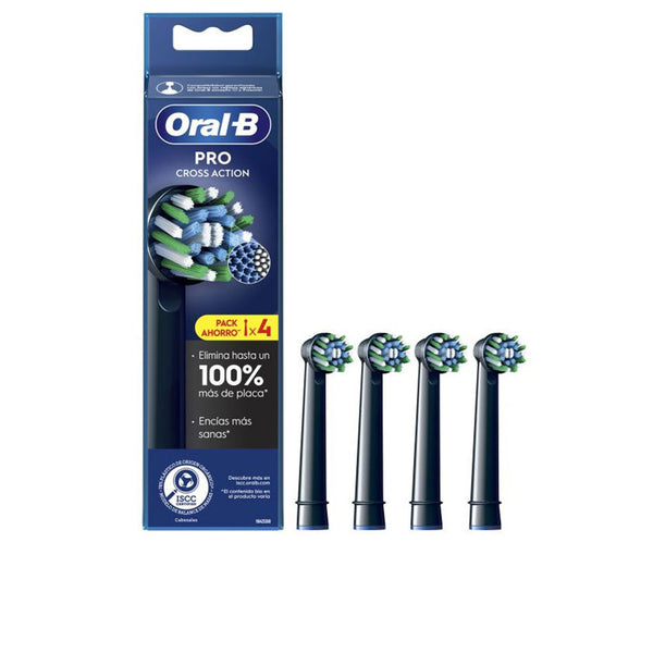 Oral-B Cross action -päät #black, 4 kpl | Vuodevaatteet.fi