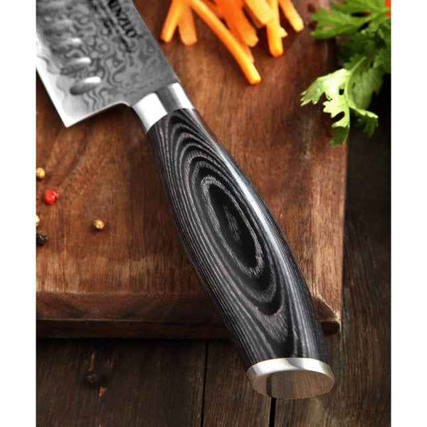 Xinzuo Ya Damascus Santokuveitsi, Ovaalihiottu, 18 cm