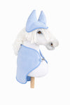 Super Hobby Horse - Hobby Horse A4 ja A5 setti: fleecehuopa + korvalaput - vaaleansininen