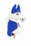 Super Hobby Horse - Hobby Horse A4 ja A5 setti: fleecehuopa + korvalaput - tummansininen