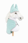 Super Hobby Horse - Hobby Horse A4 ja A5 -setti: fleecehuopa + korvasuojat - vaalea minttu