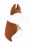 Super Hobby Horse - Hobby Horse A4 ja A5 setti: fleecepeitto + korvalaput - ruskea