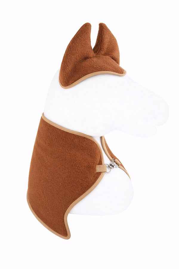 Super Hobby Horse - Hobby Horse A4 ja A5 setti: fleecepeitto + korvalaput - ruskea