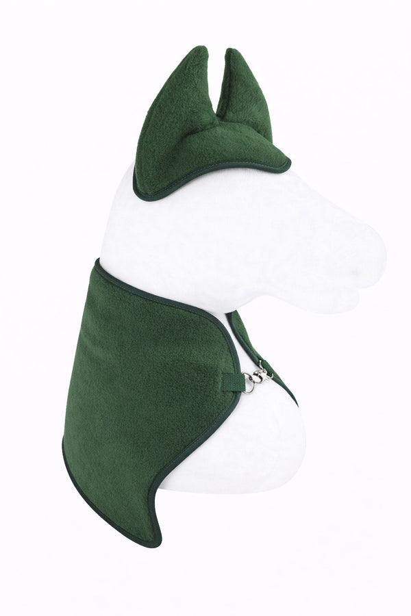 Super Hobby Horse - Hobby Horse A3 -setti: fleecehuopa ja korvaläpät - pullonvihreä