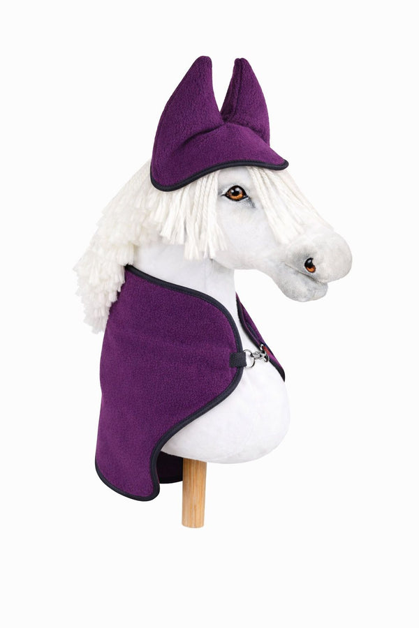 Super Hobby Horse - Hobby Horse A4 ja A5 setti: fleecehuopa + korvahuppu - luumu