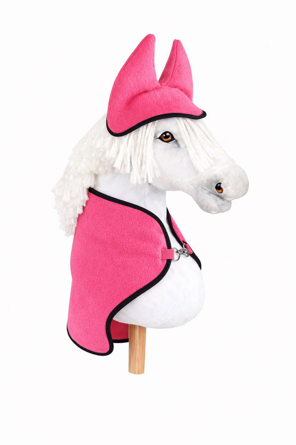 Super Hobby Horse - Hobby Horse A3 fleeceviltillä ja korvalapuilla - neonpinkki