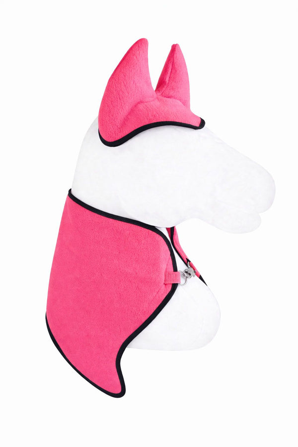 Super Hobby Horse - Hobby Horse A3 fleeceviltillä ja korvalapuilla - neonpinkki