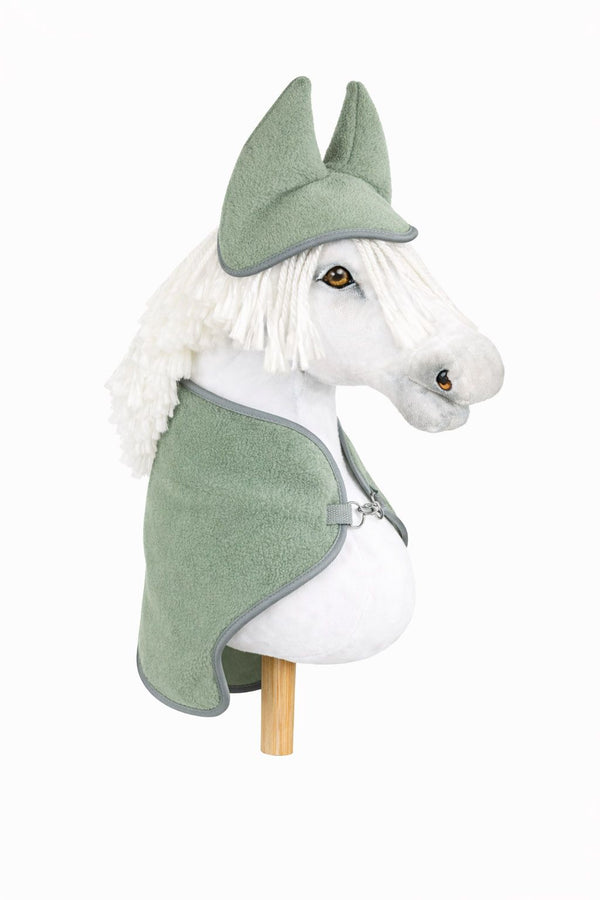 Super Hobby Horse - Hobby Horse A3 setti: fleecehuopa + korvahuppu - salvia