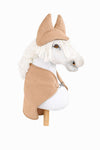 Super Hobby Horse - Hobby Horse A3 -setti: fleecehuopa ja korvahuppu - kameli