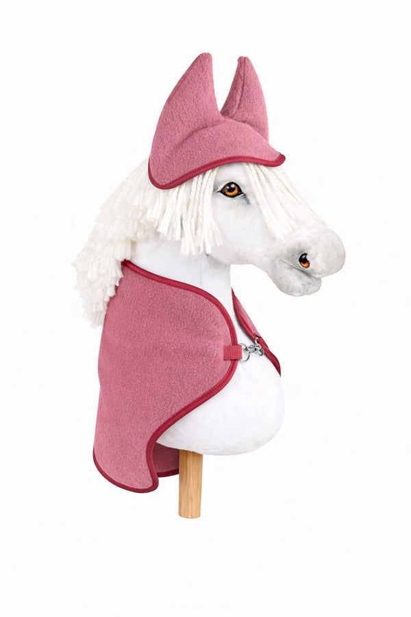 Super Hobby Horse - Hobby Horse A3 -setti: fleecehuopa + korvahuppu - marja